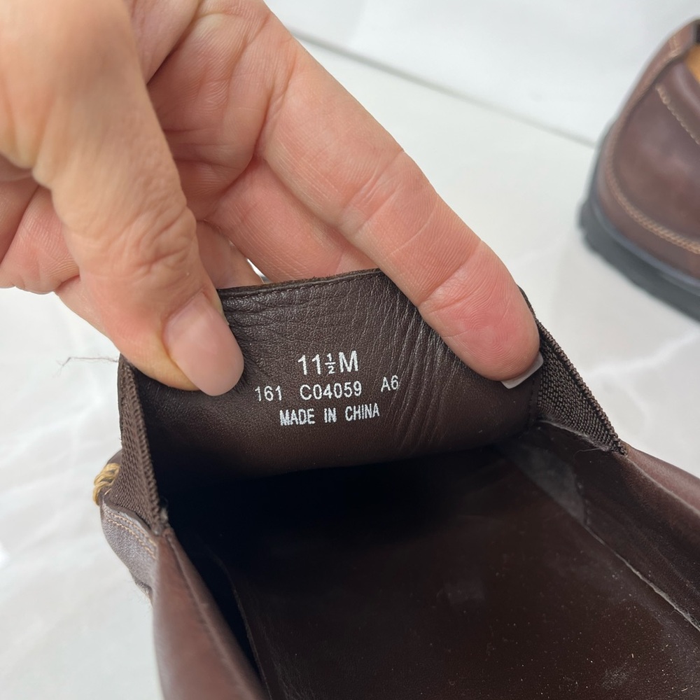 COLE HAAN Tucker Venetian Loafer Leather Brown Men Shoes Size 11.5 M Slip On - Picture 13 of 14
